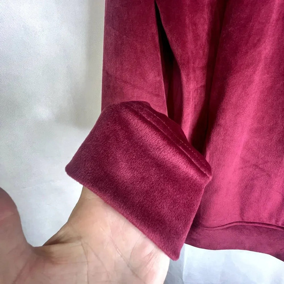 Croft & Barrow NWT The Lush Velour Jacket Size Small - Picture 7 of 11